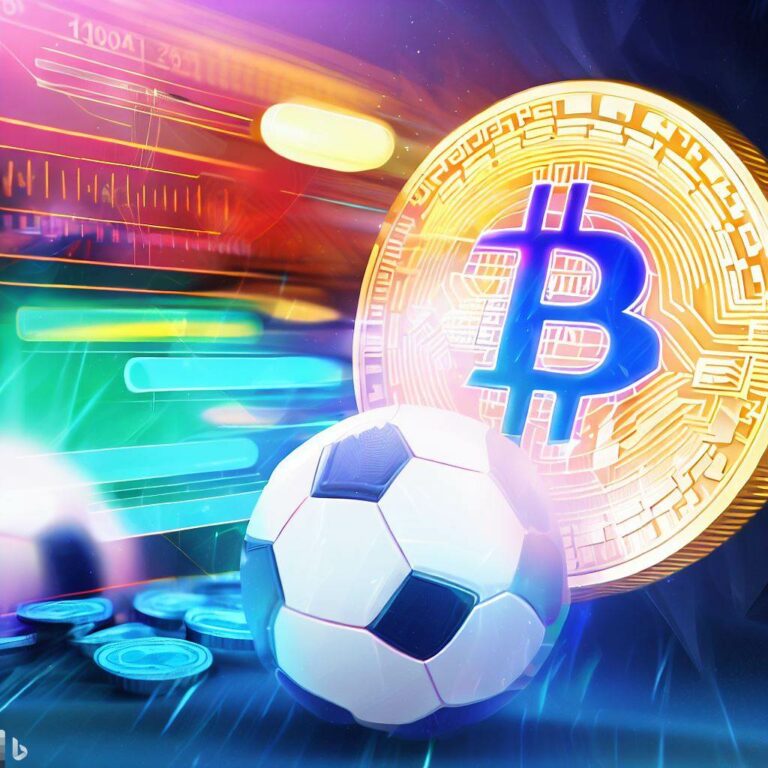 Bitcoin and Football Digital Art