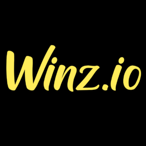 Winz.io Logo - yellow on black background