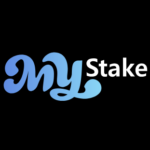 MyStake Logo on black background